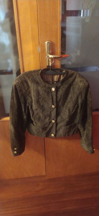 Rebajas:Traje Chaqueta/Falda Ante M Salvadora Alfr