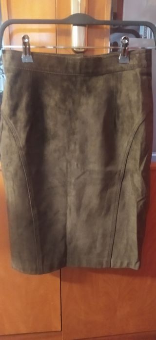 Rebajas:Traje Chaqueta/Falda Ante M Salvadora Alfr