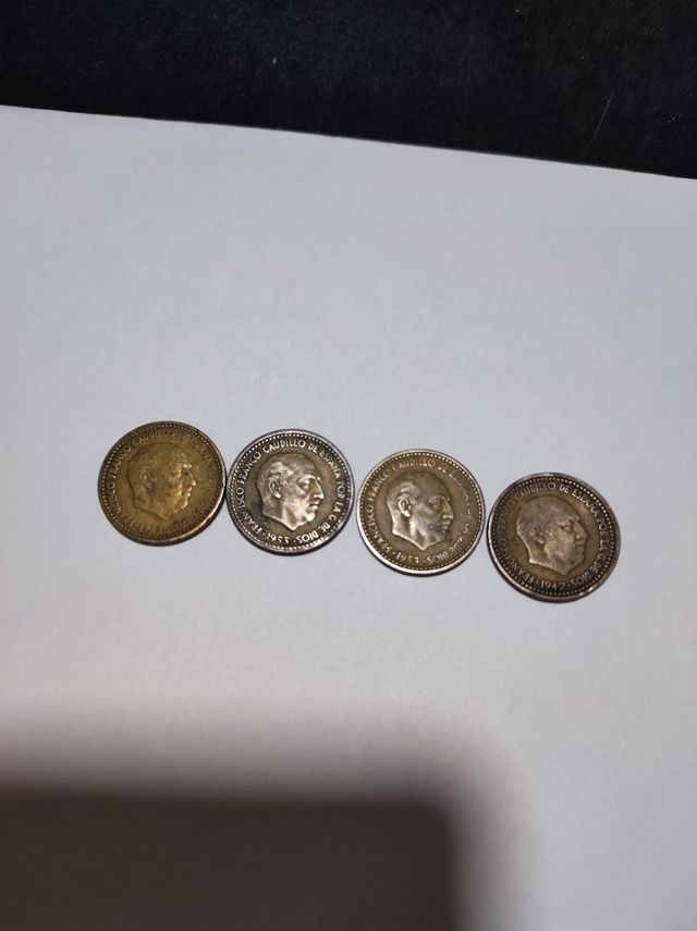 Monedas colección 1 peseta 1953,1947
