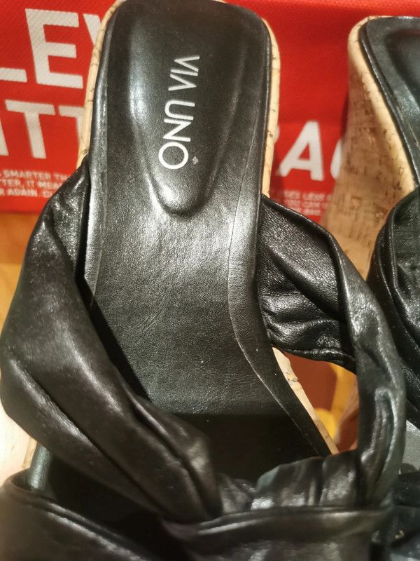 Sandalias plataforma n 38 negras. Como nuevas