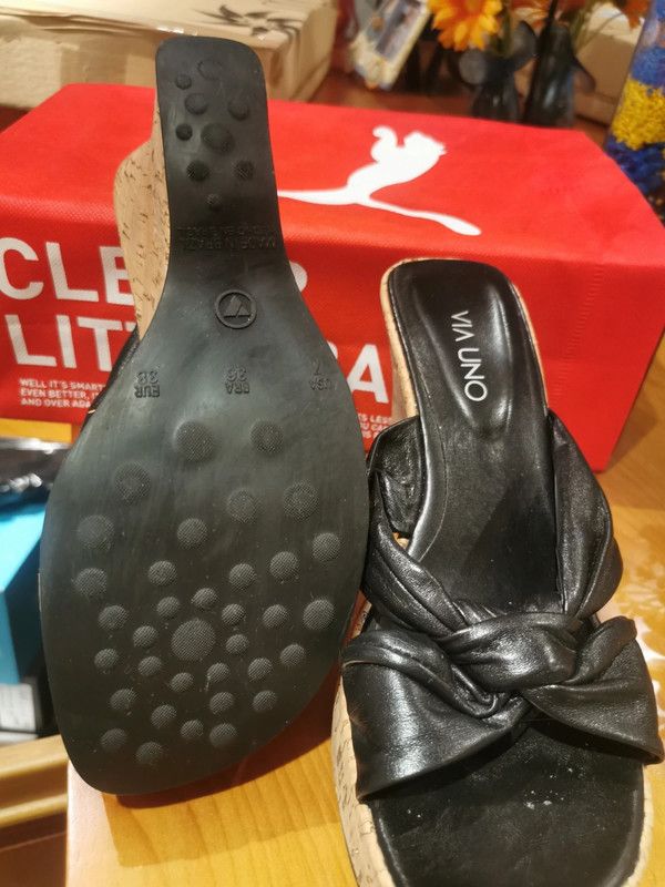 Sandalias plataforma n 38 negras. Como nuevas