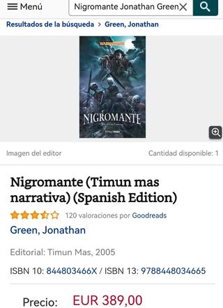 Nigromante Warhammer fantasy