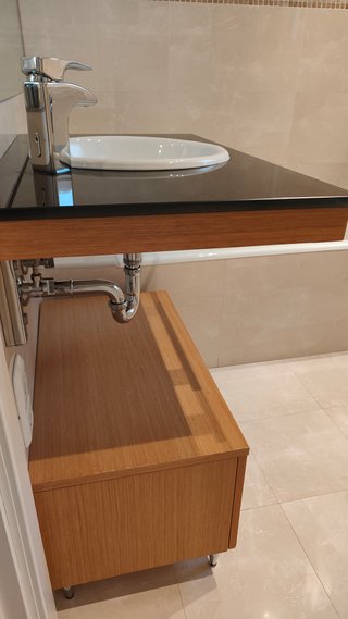 Mueble lavabo baño suspendido