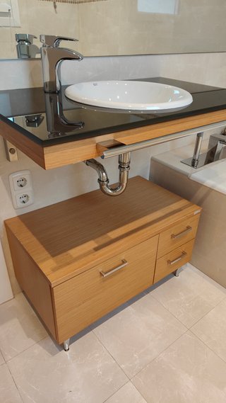 Mueble lavabo baño suspendido