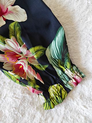 Vestido estampado floral Zara