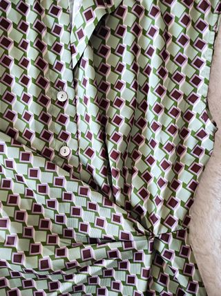 Vestido satinado estampado Mango