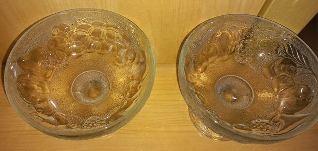 Copas postre con dibujos de frutas