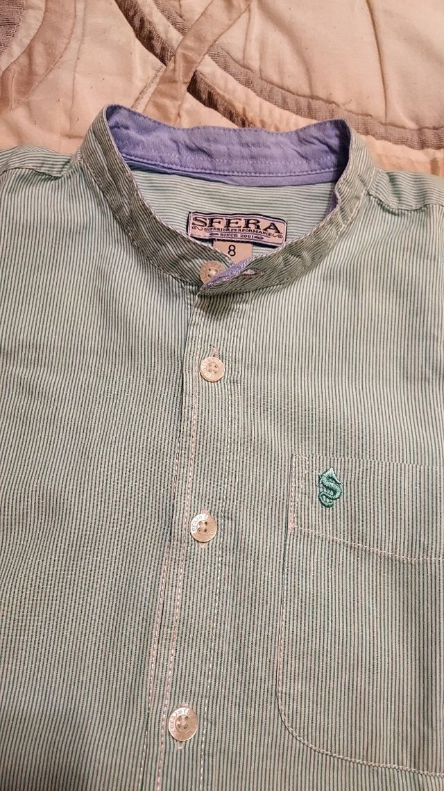 Conjunto camisa rayas y pantalón