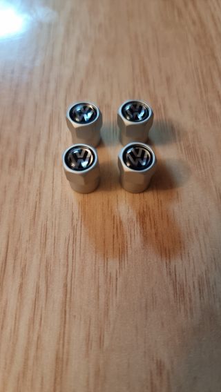 Pack 4 Uds tapón válvula rueda con logo Wolkswagen