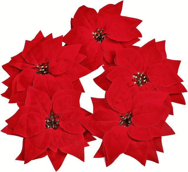 OFERTA 15 Flores Navideñas Poinsettia NUEVO
