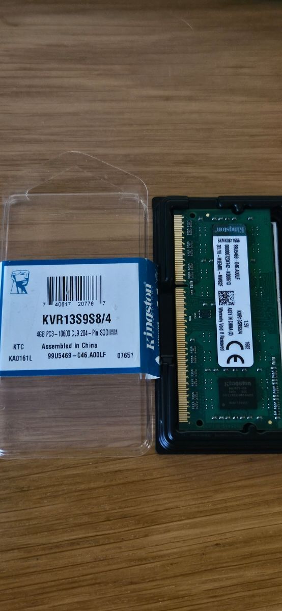Memoria ram Kingston kvr13s9s8/4 4 Gb