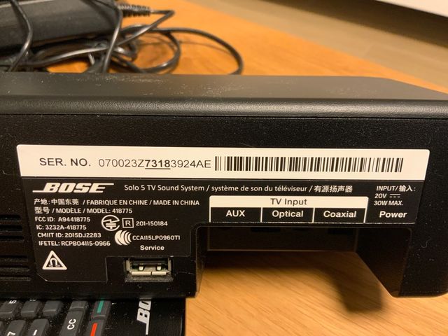 Barra de sonido tv Bose