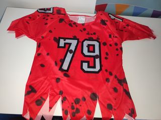 Disfraz zombi fútbol americano. 140cm