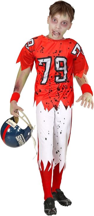 Disfraz zombi fútbol americano. 140cm