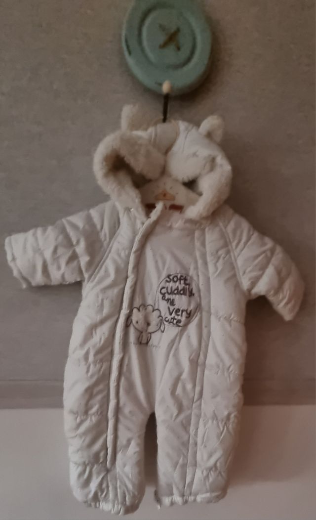 Buzo peluche transformable de Mothercare talla 3-6