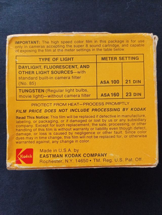 (Coleccionista 1978) PELÍCULA SUPER 8 KODAK SONORO