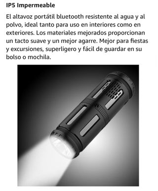 Linterna y Altavoz 10W Inalámbrico- Nuevo