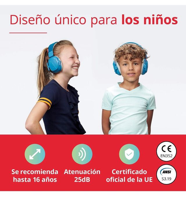 auriculares cascos anti ruido niños Alpine 25dB