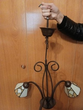 Lampara, rústica ,de forja.