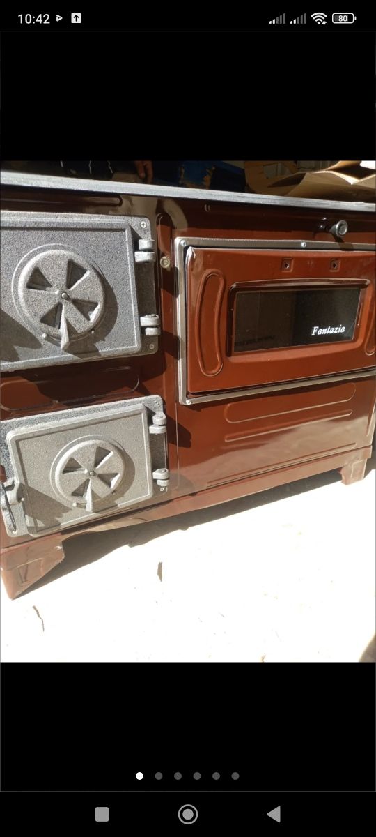 Estufa de leñas Gran Fantasía con horno