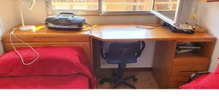 Librería salón madera maciza