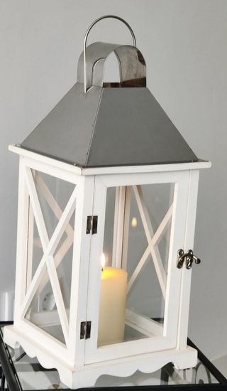 Farol de madera y aluminio