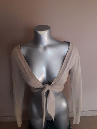 Rebeca dorada fiesta corta