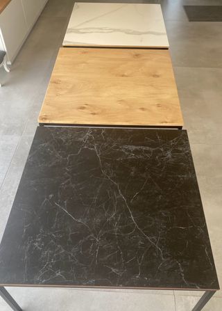 MESA CENTRO PROCELANICO HIERRO