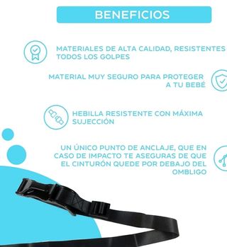 Cinturón seguridad embarazada
