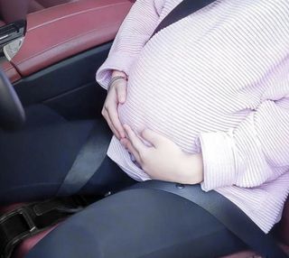 Cinturón seguridad embarazada