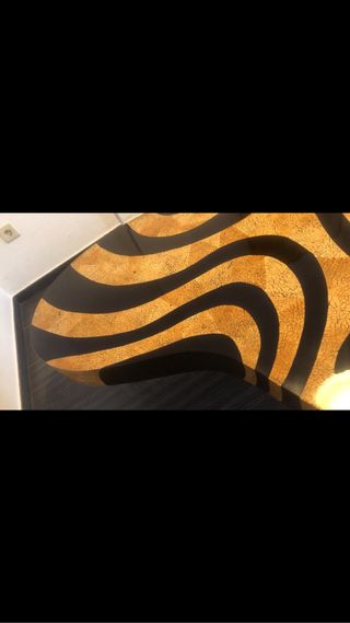 Mesa años 60/70 “Print Zebra” (riñón-mosaico)
