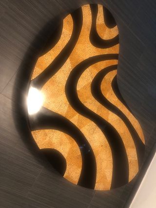 Mesa años 60/70 “Print Zebra” (riñón-mosaico)