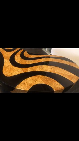 Mesa años 60/70 “Print Zebra” (riñón-mosaico)