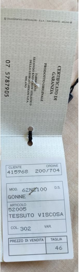 Gonna nuova Emporio Armani