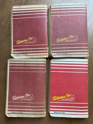Lote Biblioteca de Oro de bolsillo 4 libros