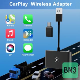 CarPlay Wireless Iphone adapter dongle per Auto
