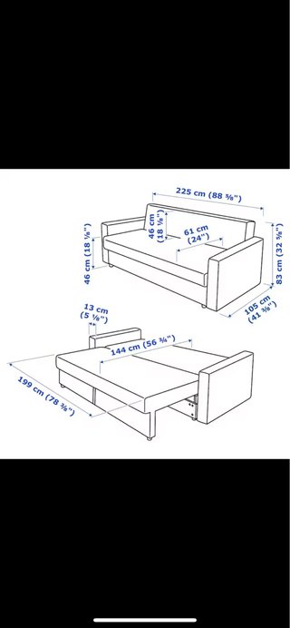 SOFA CAMA FRIHETEN 3 PLAZAS