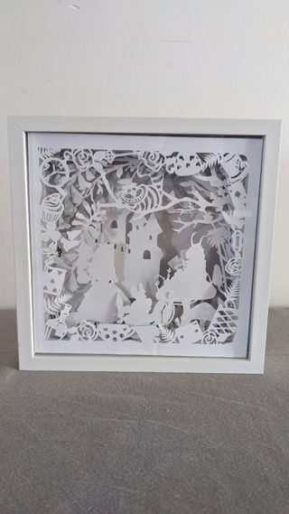 Shadow light box alice in Wonderland 