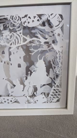 Shadow light box alice in Wonderland 