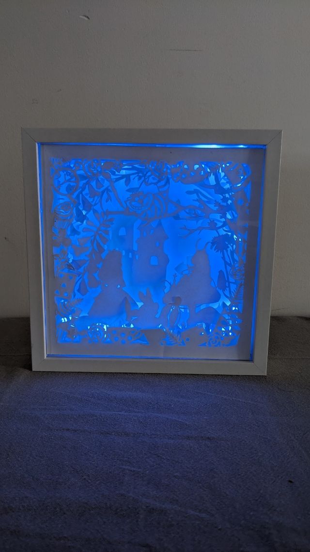 Shadow light box alice in Wonderland