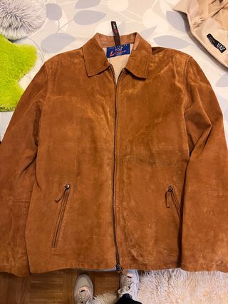 Chaqueta Harrington ante