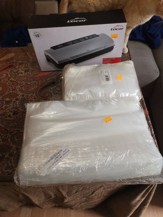 máquina de vacío y 200 bolsas