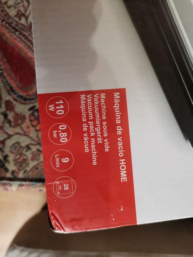 máquina de vacío y 200 bolsas