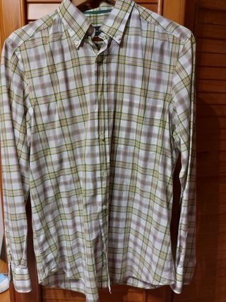 Camisa de cuadros massimo Dutti