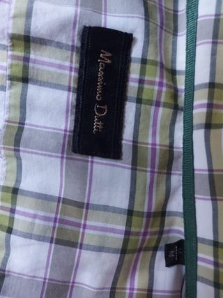 Camisa de cuadros massimo Dutti