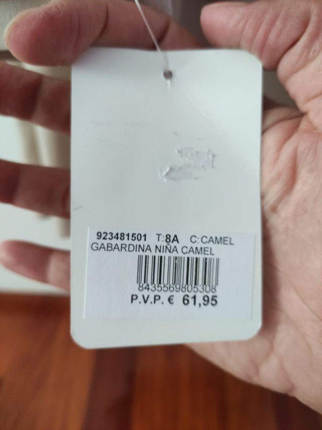 Gabardina niña con volantes La Ormiga