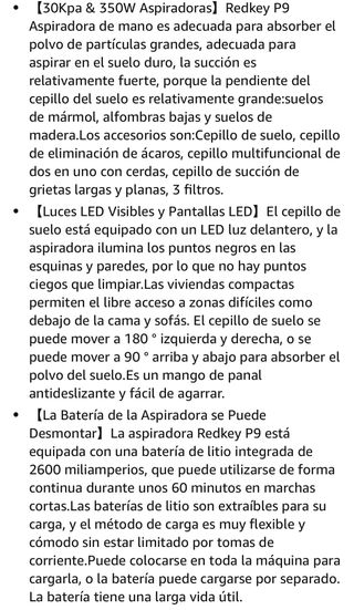 Aspirador Escoba 350W 30Kpa · Nuevo a estrenar
