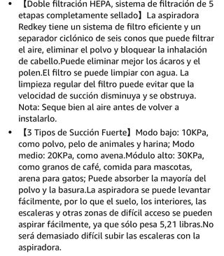Aspirador Escoba 350W 30Kpa · Nuevo a estrenar