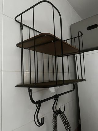 SOLO HOY estanteria cocina baño forja y madera