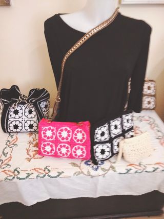Borse crochet fatte a mano